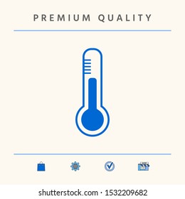 Thermometer icon symbol. Graphic elements for your design