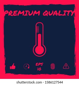 Thermometer icon symbol. Graphic elements for your design