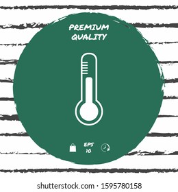 Thermometer icon symbol. Graphic elements for your design
