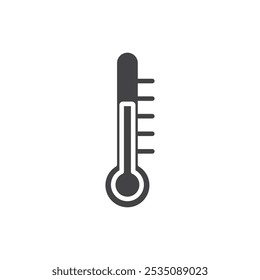 Icono del termómetro Marca de símbolo en estilo lleno