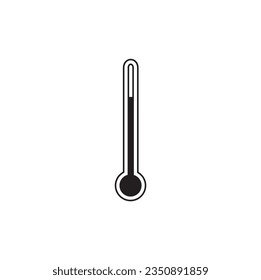 El símbolo del icono del termómetro.  Termómetro para medir la temperatura de los iconos. El icono del termómetro para el tiempo. Diseño plano de icono termómetro. ilustración vectorial,