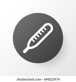 Thermometer Icon Symbol. Premium Quality Isolated Mercury Element In Trendy Style.