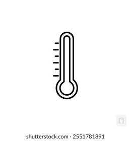 Thermometersymbol. Thermometer Symbolzeichen für mobiles Konzept und Webdesign. Vektorsymbol, Logo-Illustration, Vektorgrafiken