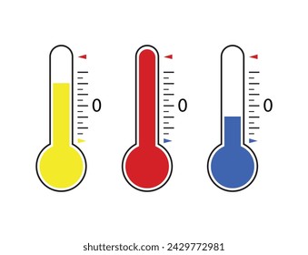 Thermometer, icon or symbol of Temperature vector