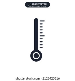 thermometer icon symbol template for graphic and web design collection logo vector illustration