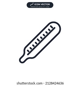 thermometer icon symbol template for graphic and web design collection logo vector illustration