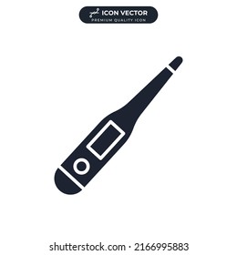 thermometer icon symbol template for graphic and web design collection logo vector illustration