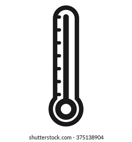 Thermometer icon symbol vector.