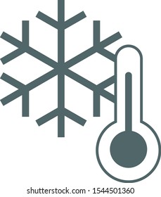 Thermometer icon. Thermometer symbol. Vector illustration