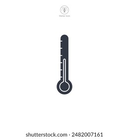Thermometer Icon symbol vector illustration isolated on white background