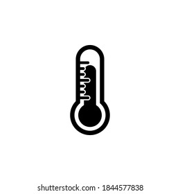 Thermometer icon symbol vector on white background.