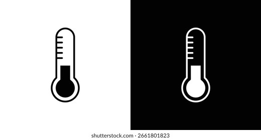 Thermometer icon symbol. Vector icon in trendy flat design