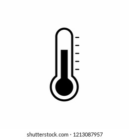 Thermometer icon symbol vector. symbol for web site Computer and mobile vector.