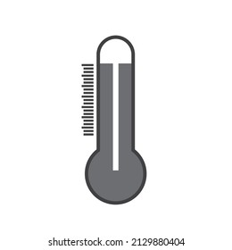 thermometer icon temperature measuring device vector illustration