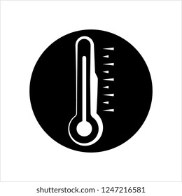 Thermometer Icon, Temperature Meter Vector Art Illustration