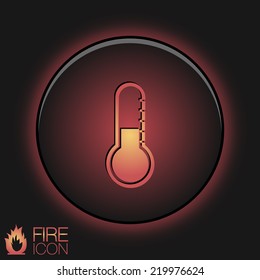 thermometer icon . temperature symbol