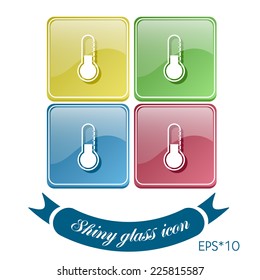 thermometer icon . temperature symbol