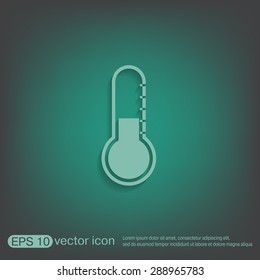 thermometer icon. temperature symbol