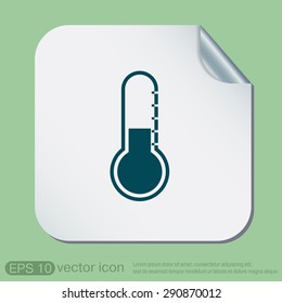 thermometer icon. temperature symbol