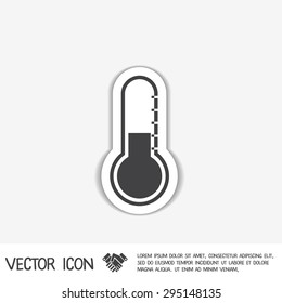 thermometer icon. temperature symbol