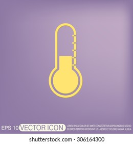 thermometer icon. temperature symbol