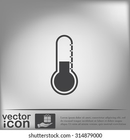 thermometer icon. temperature symbol