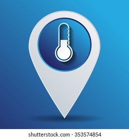 thermometer icon. temperature symbol