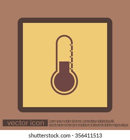 thermometer icon. temperature symbol