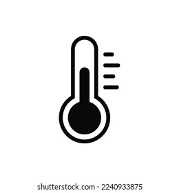 Thermometer icon. Temperature vector sign