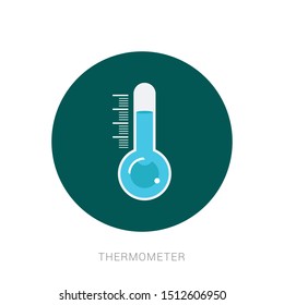 Thermometer icon template color editable. Thermometer symbol vector sign