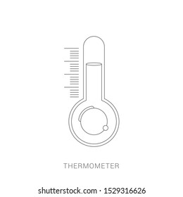 Thermometer icon template color editable. Thermometer symbol vector sign