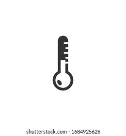 Thermometer icon template color editable. Thermometer symbol vector sign isolated on white background.