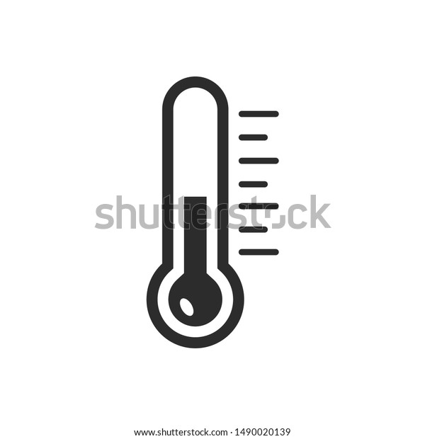 Thermometer Icon Template Color Editable Thermometer Stock Vector Royalty Free