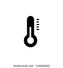 Thermometer icon in trendy flat design.