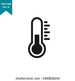 thermometer icon in trendy flat design 