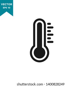 thermometer icon in trendy flat design 