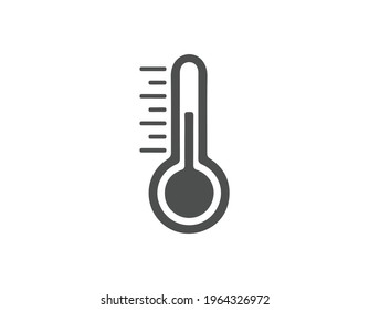 thermometer icon in trendy flat design. EPS 10