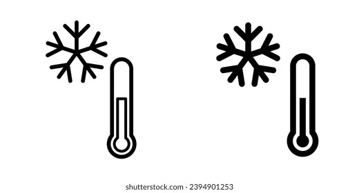 thermometer icon in trendy flat design