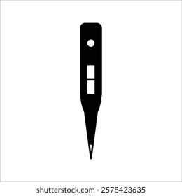 thermometer icon in trendy flat design, with a white background.