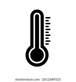 thermometer icon in trendy flat design. check temperature