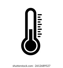 thermometer icon in trendy flat design. check temperature