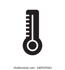 Thermometer icon in trendy flat style design. Vector graphic illustration. Suitable for website design, logo, app, and ui. EPS 10.