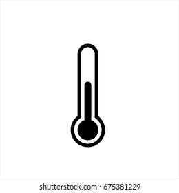 thermometer icon in trendy flat style isolated on background. thermometer icon page symbol for your web site design thermometer icon logo, app, UI. thermometer icon Vector illustration, EPS10.