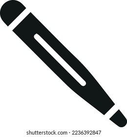 Icono del termómetro en estilo moderno. Pictograma vectorial de trazo aislado sobre un fondo blanco. Iconos de contorno premium del termómetro.