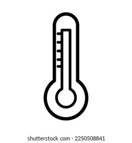 Thermometer icon in trendy vector design illustration 