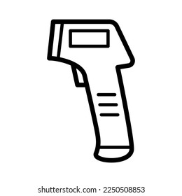 Thermometer icon in trendy vector design illustration 