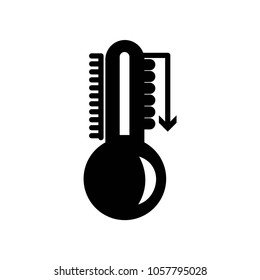 thermometer icon vector