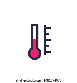 Thermometer icon, vector