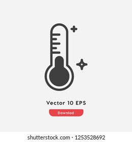 thermometer icon vector