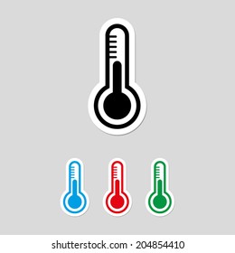 Thermometer icon - vector
